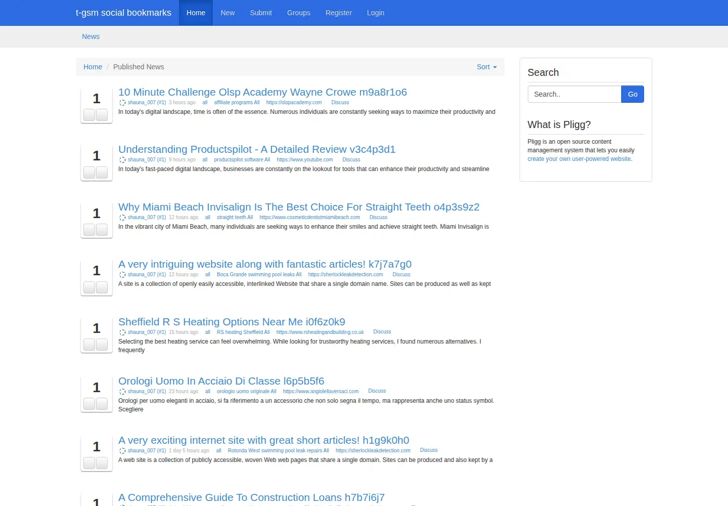 Screenshot of t-gsm.net