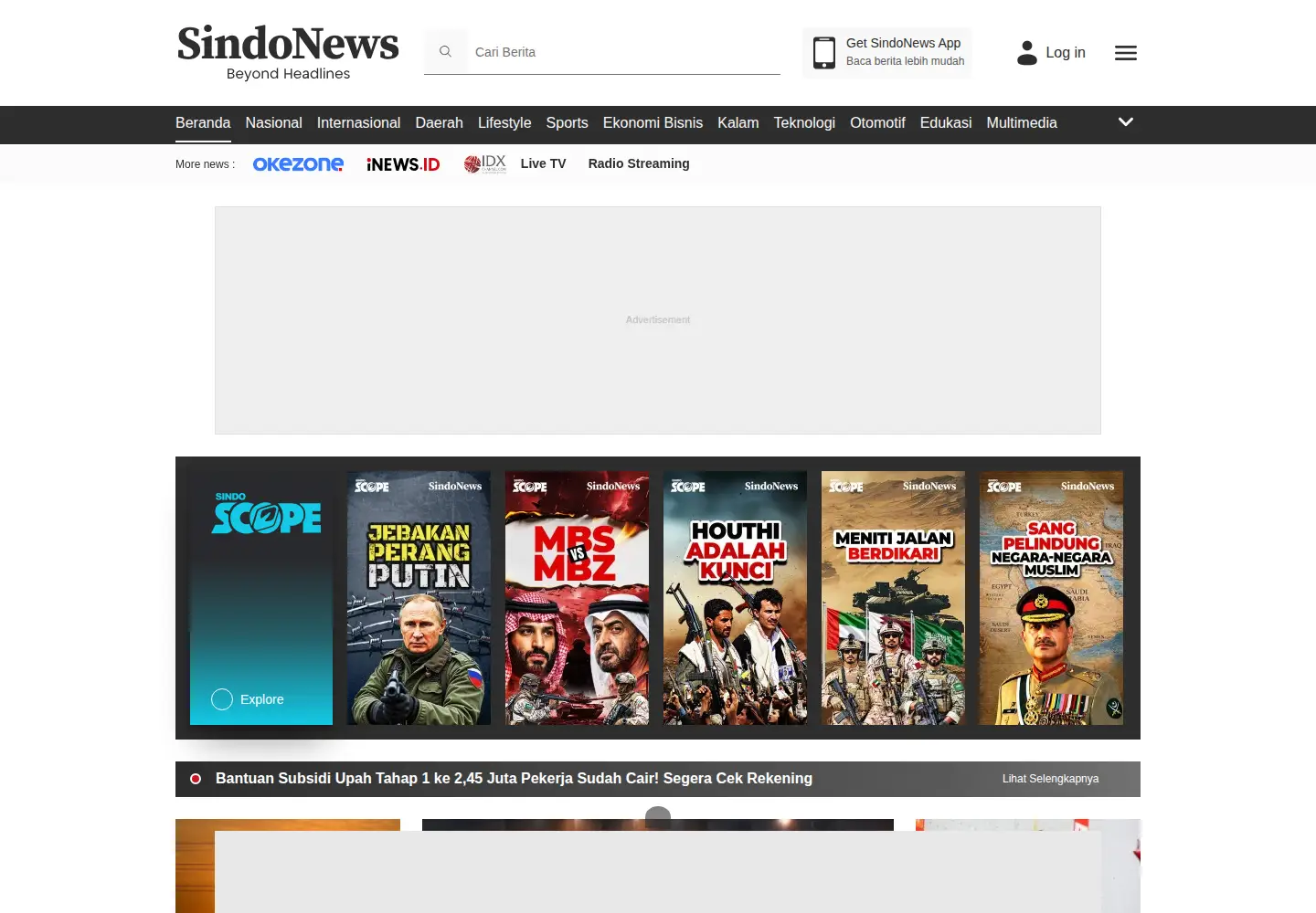 Screenshot of sindonews.com