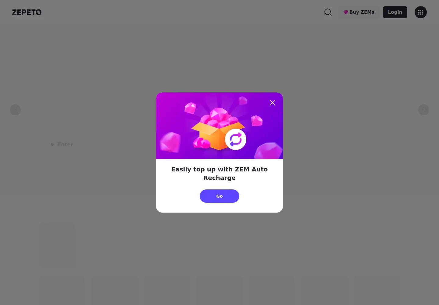 Screenshot of zepeto.me