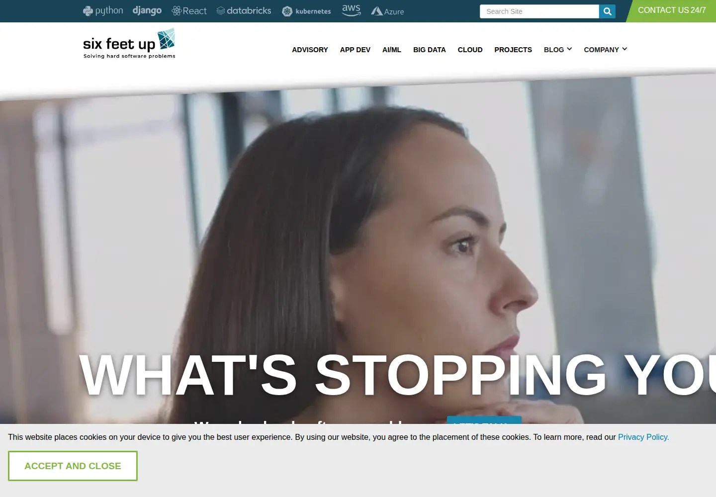 Screenshot of sixfeetup.com