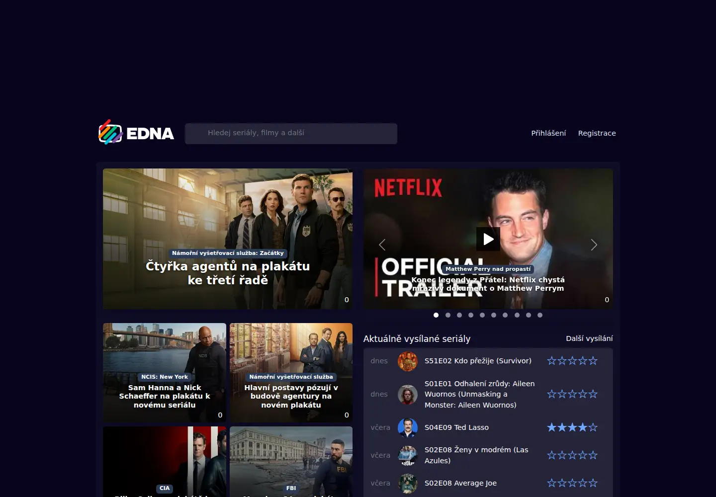 Screenshot of edna.cz