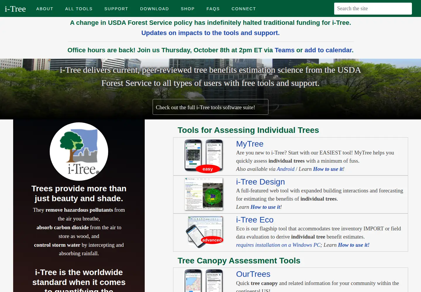 Screenshot of itreetools.org