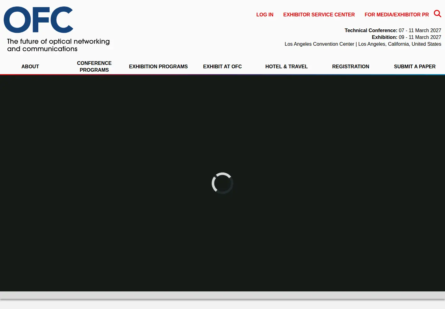 Screenshot of ofcconference.org