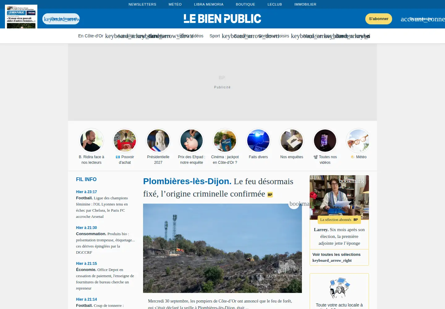Screenshot of bienpublic.com