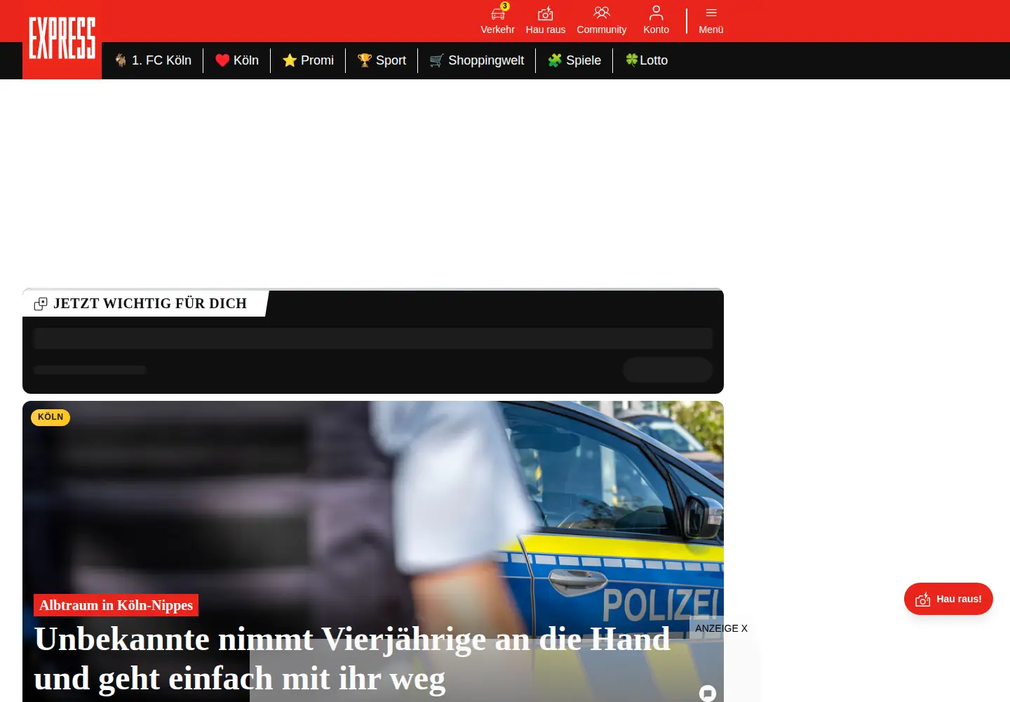 Screenshot of express.de