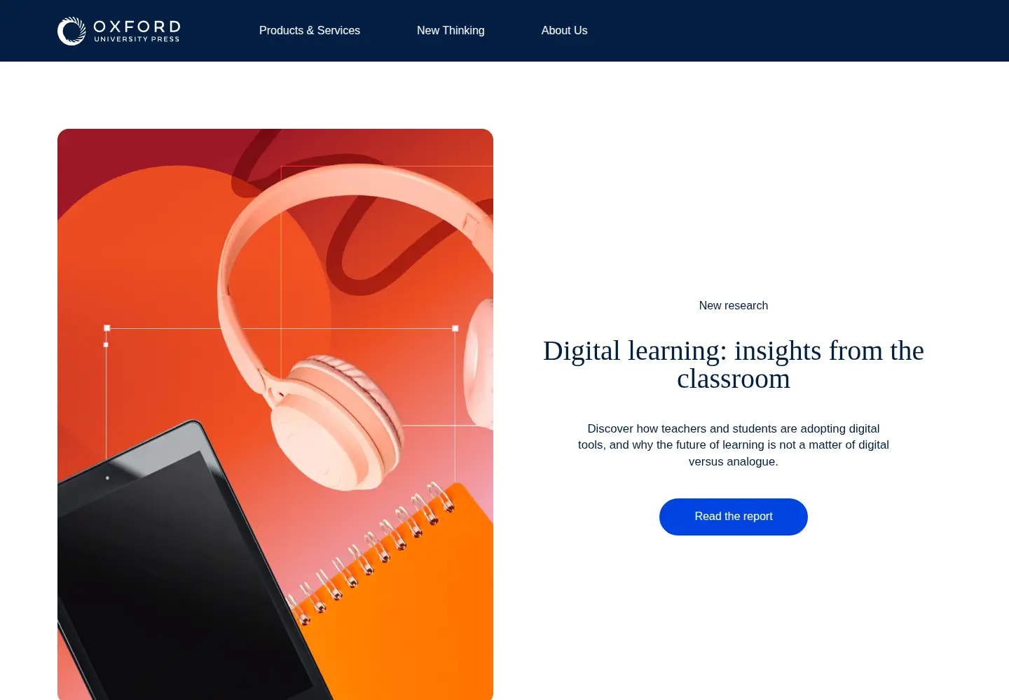 Screenshot of oup.co.uk
