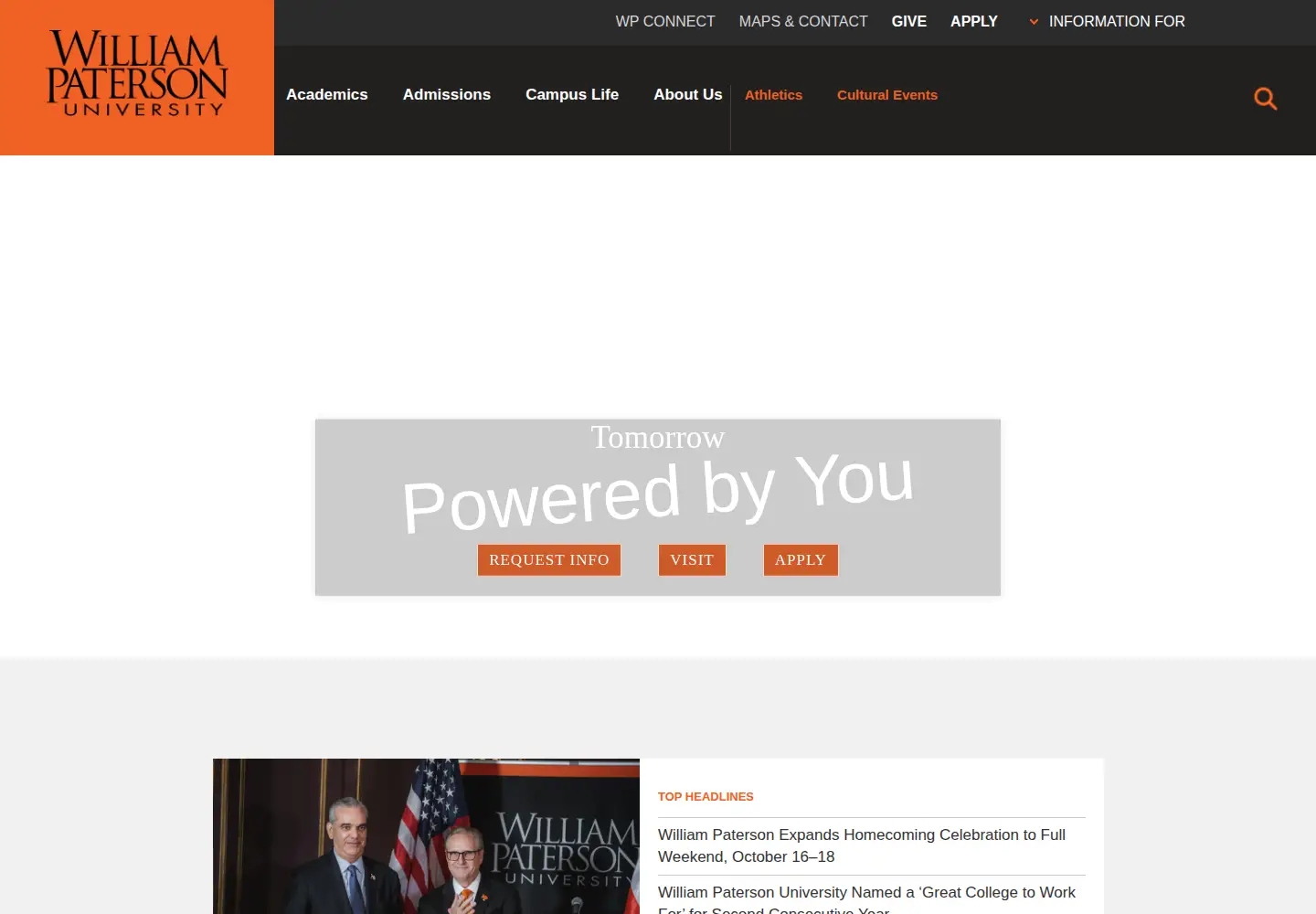 Screenshot of wpunj.edu