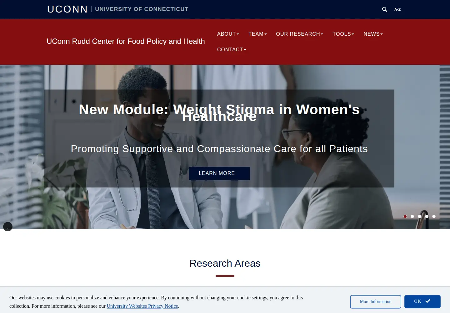 Screenshot of uconnruddcenter.org