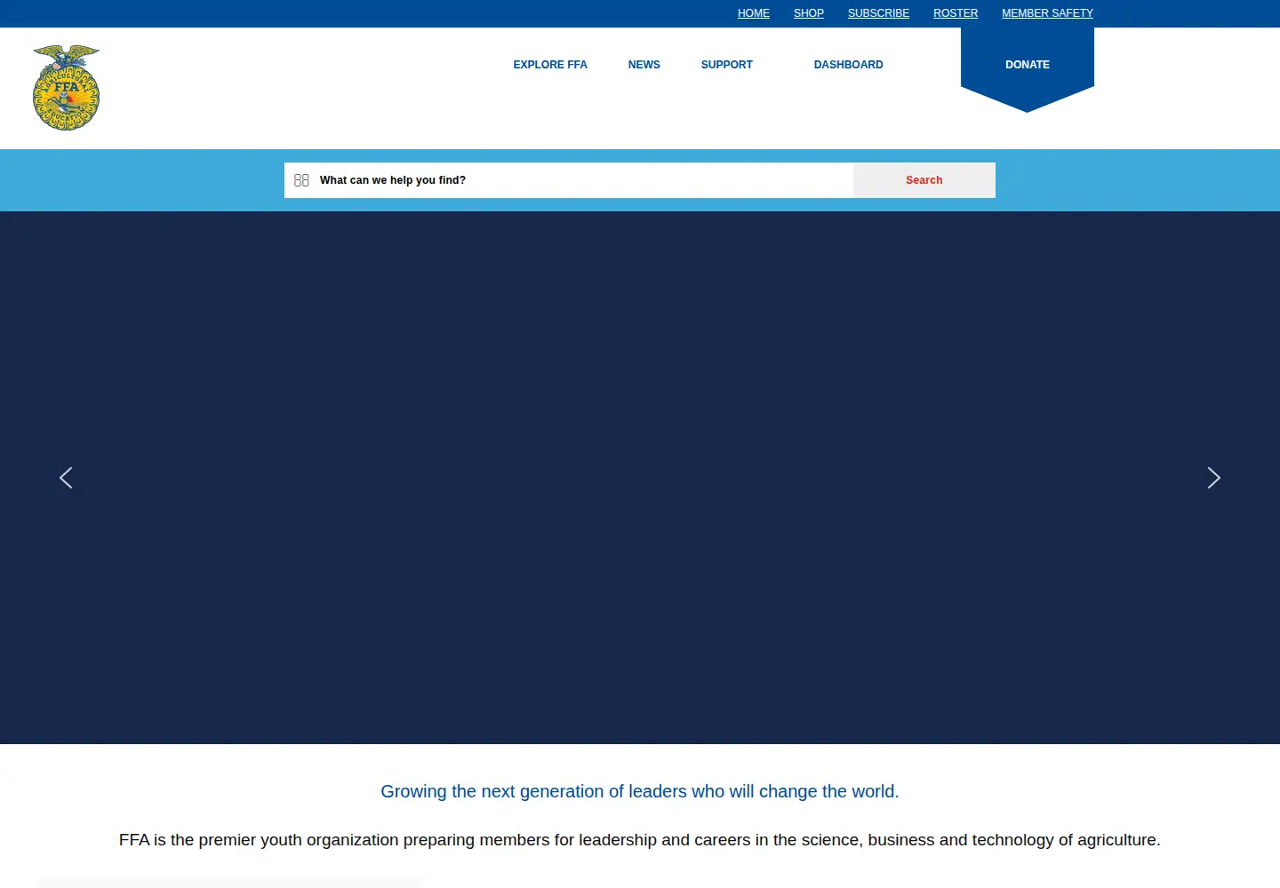 Screenshot of ffa.org