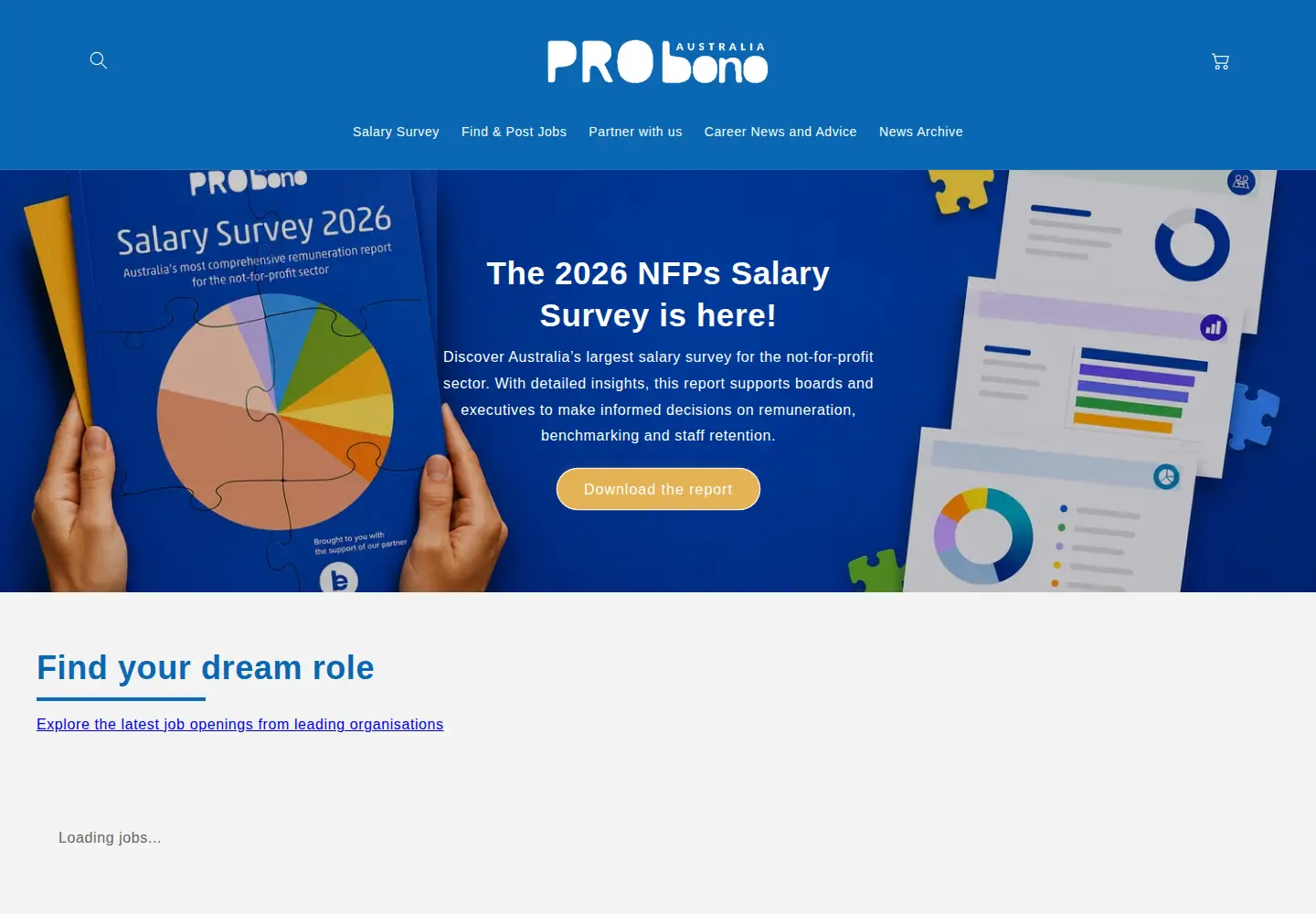 Screenshot of probonoaustralia.com.au