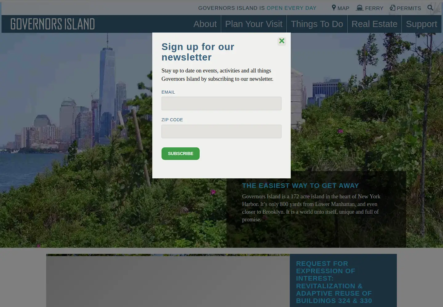 Screenshot of govisland.com
