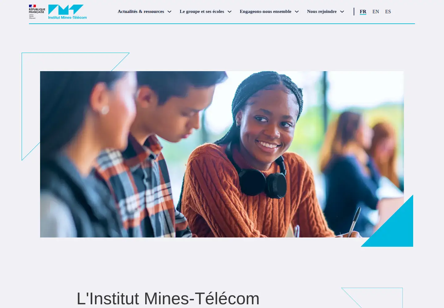 Screenshot of mines-telecom.fr