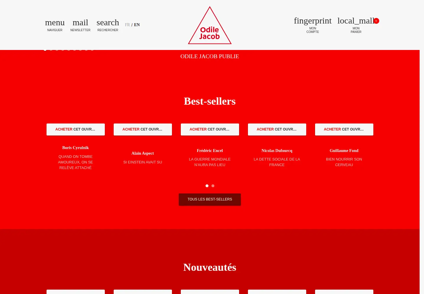 Screenshot of odilejacob.fr