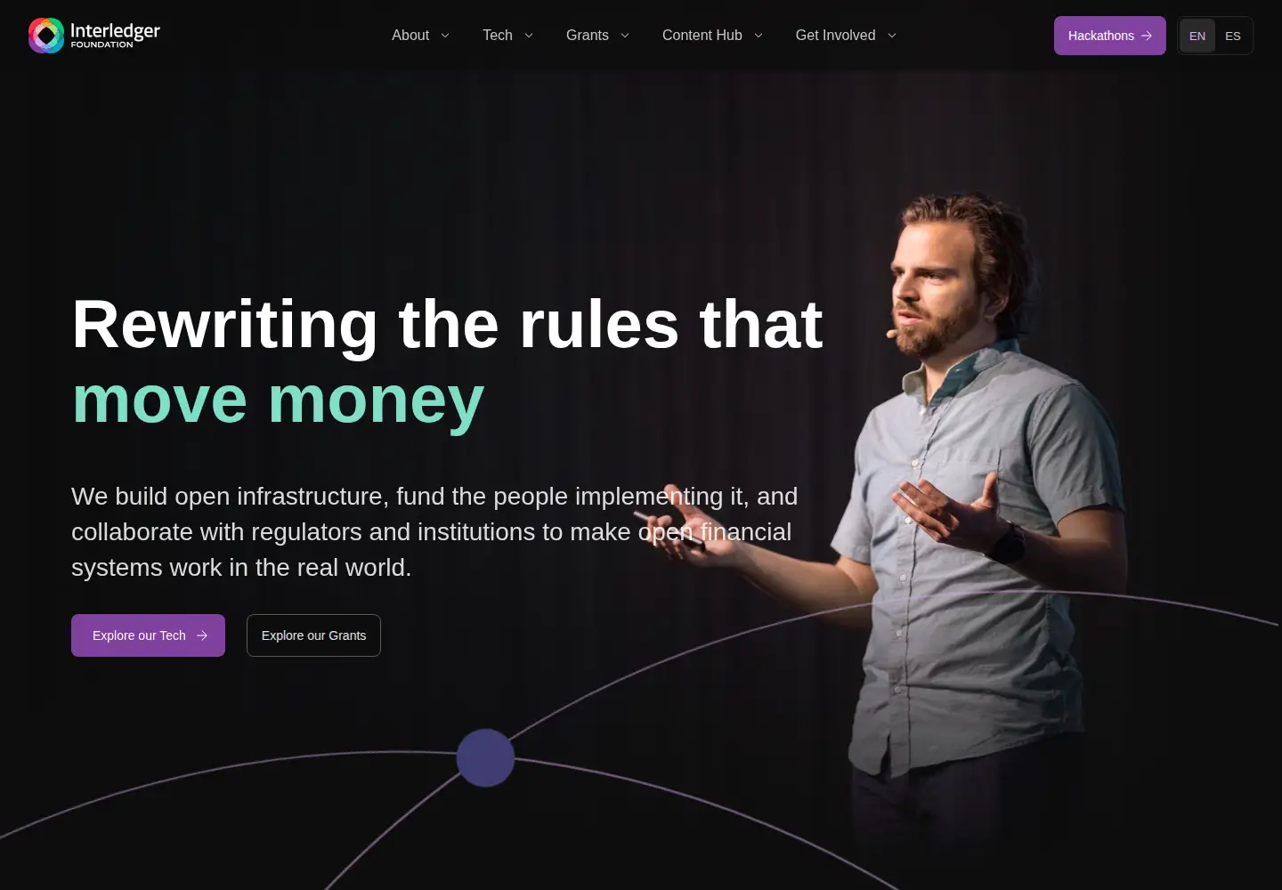 Screenshot of interledger.org