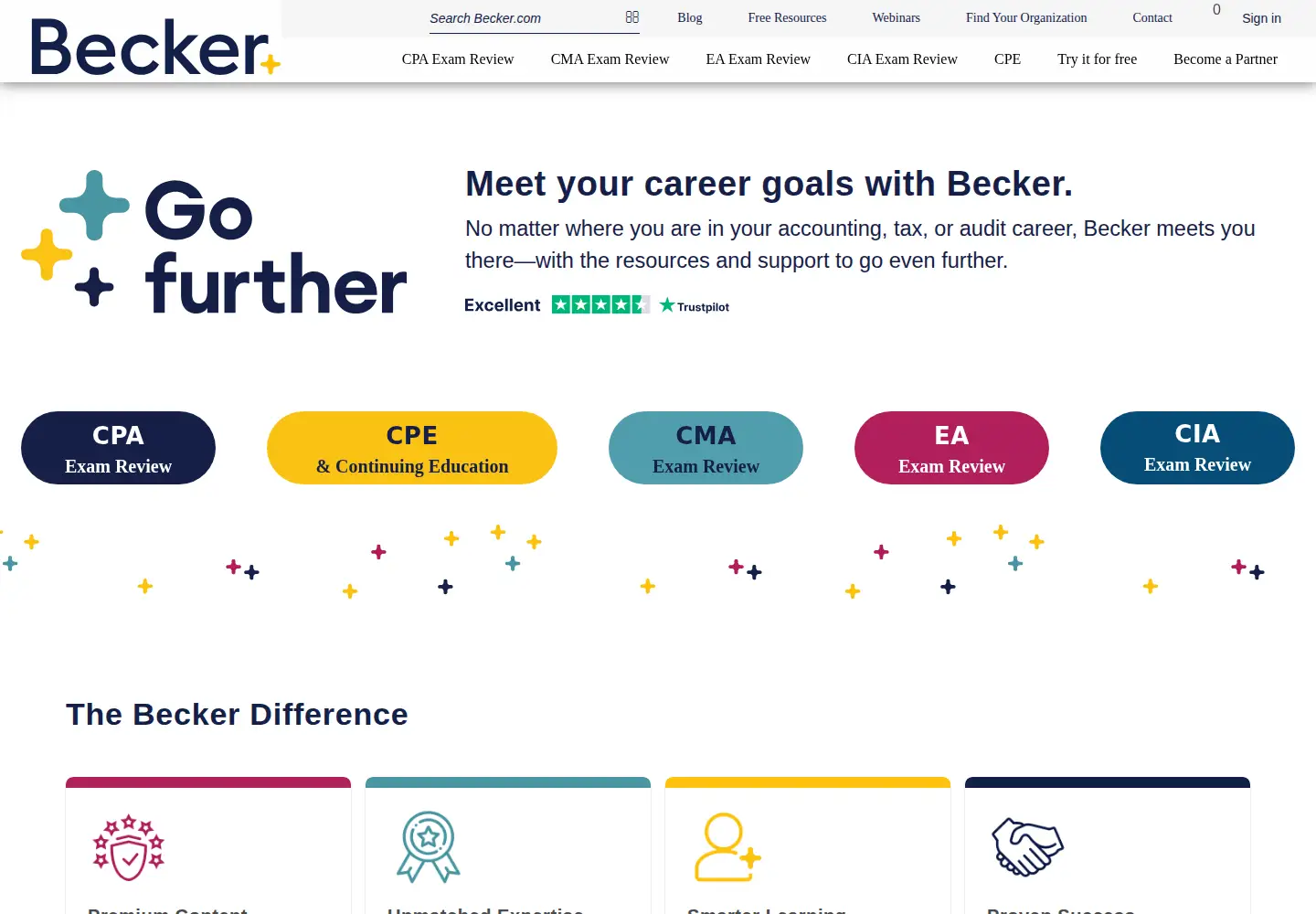 Screenshot of becker.com