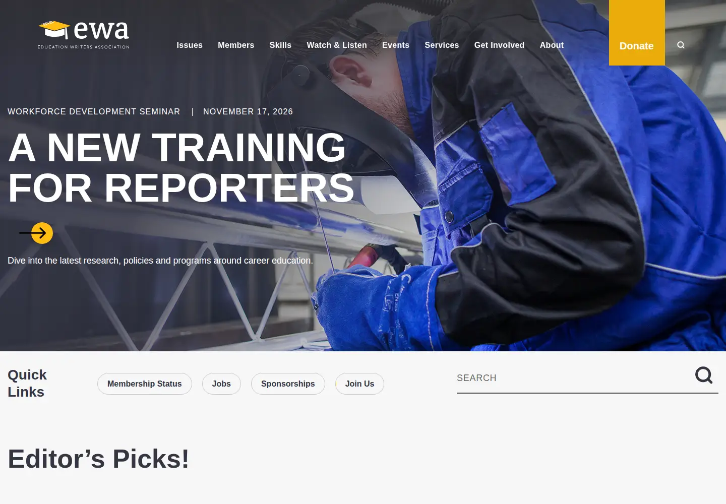 Screenshot of ewa.org