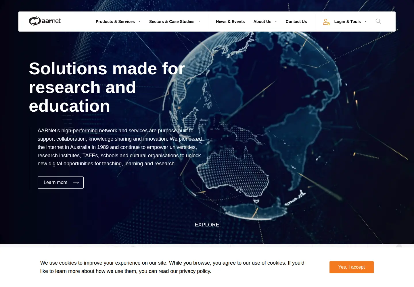 Screenshot of aarnet.edu.au