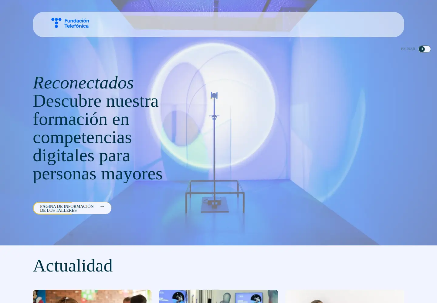Screenshot of fundaciontelefonica.com
