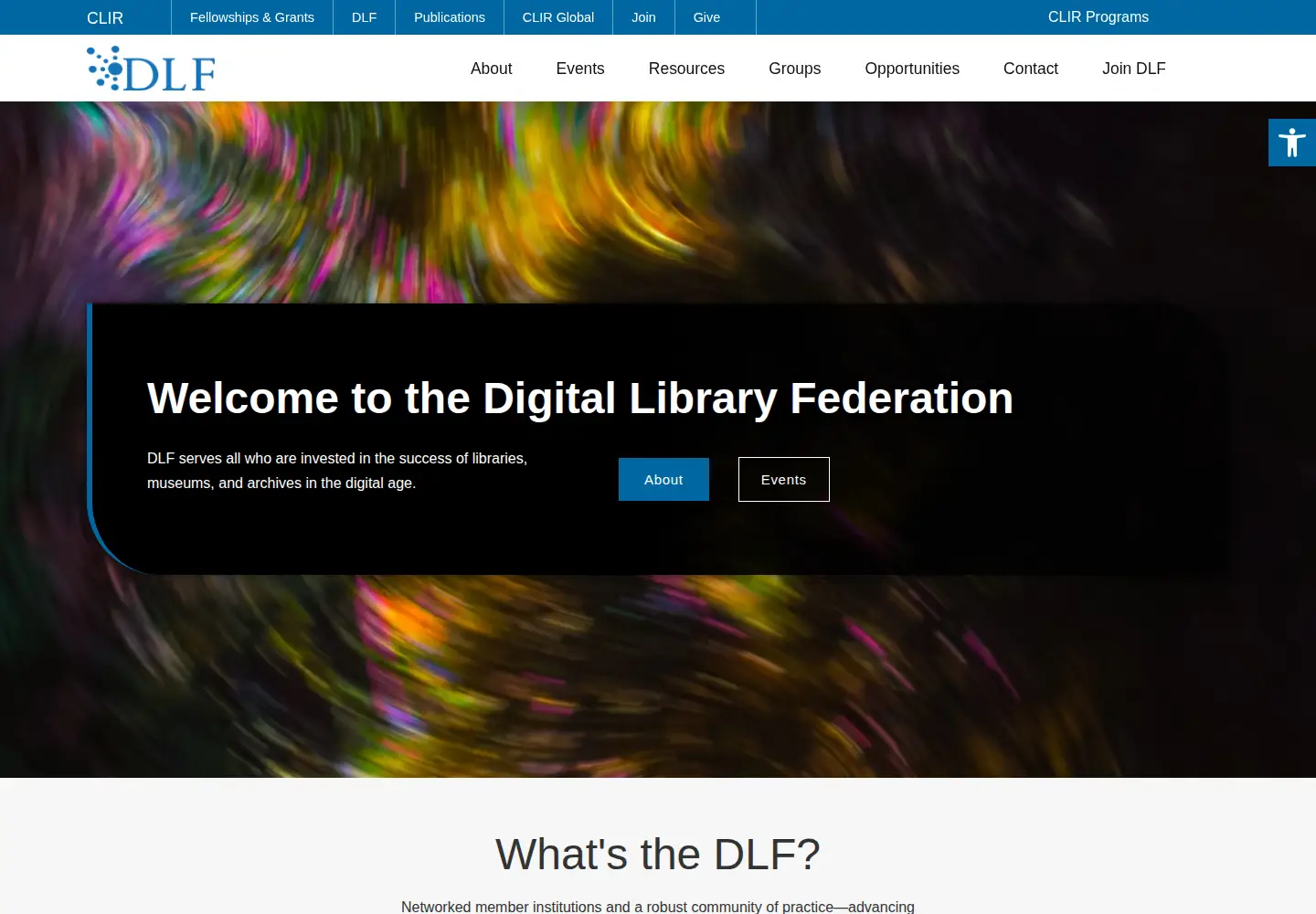 Screenshot of diglib.org