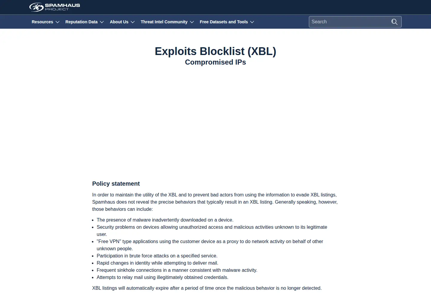 Screenshot of abuseat.org