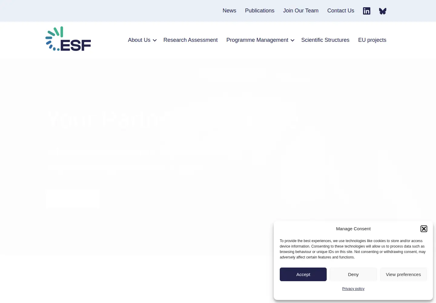 Screenshot of esf.org