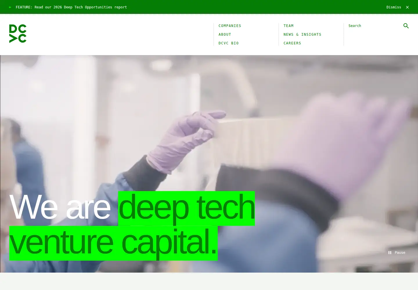 Screenshot of dcvc.com