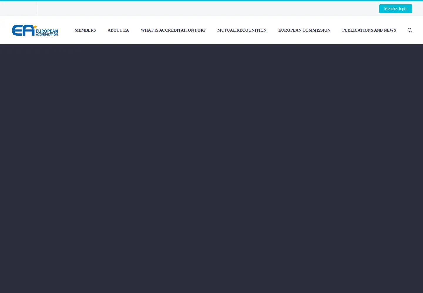Screenshot of european-accreditation.org
