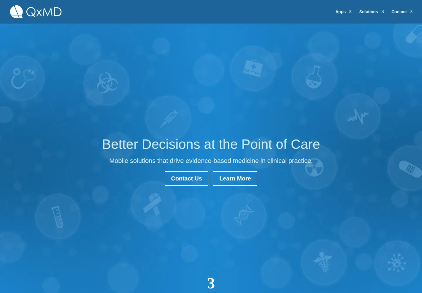 Screenshot of qxmd.com