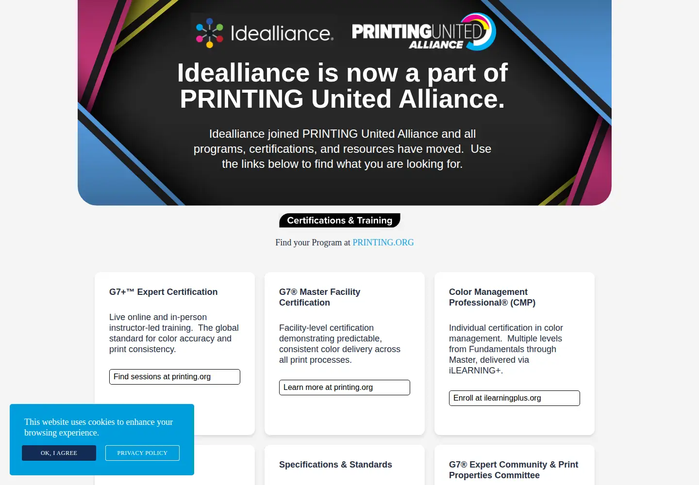 Screenshot of idealliance.org