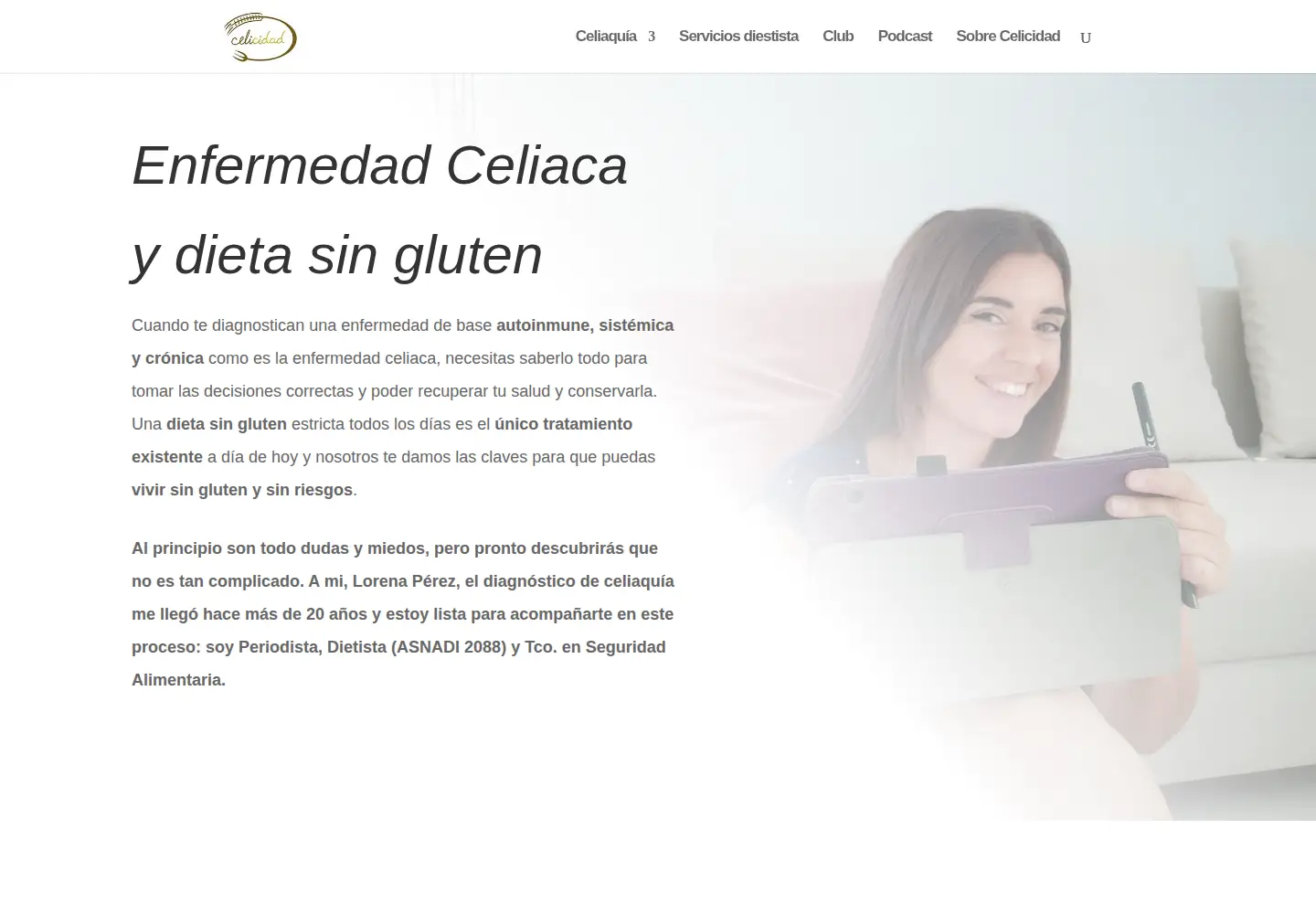Screenshot of celicidad.net