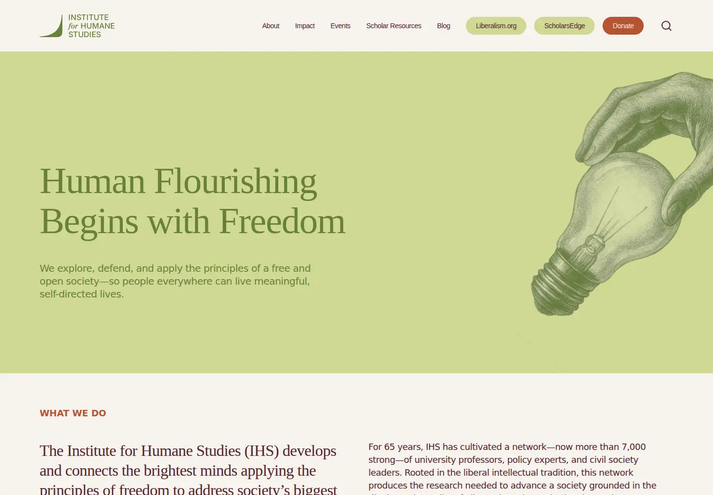 Screenshot of theihs.org
