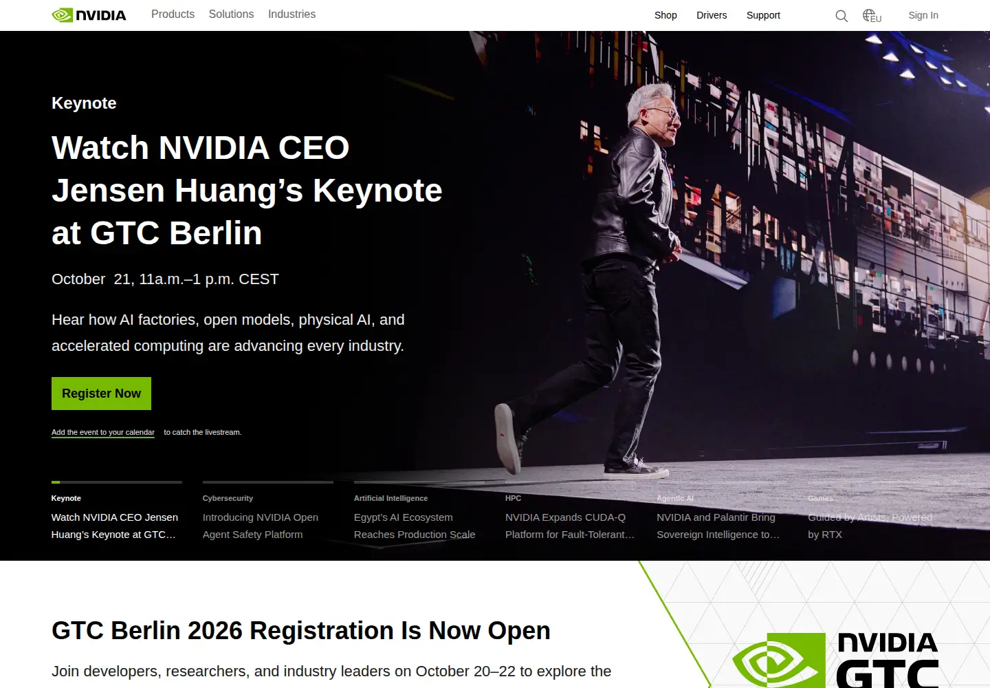 Screenshot of nvidia.ru