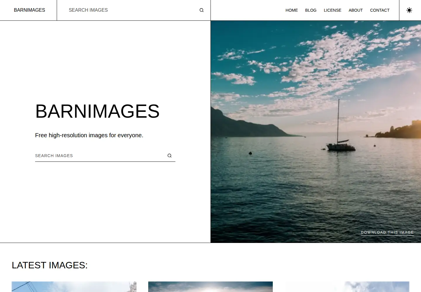 Screenshot of barnimages.com