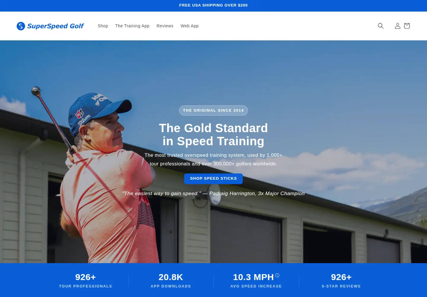 Screenshot of superspeedgolf.com