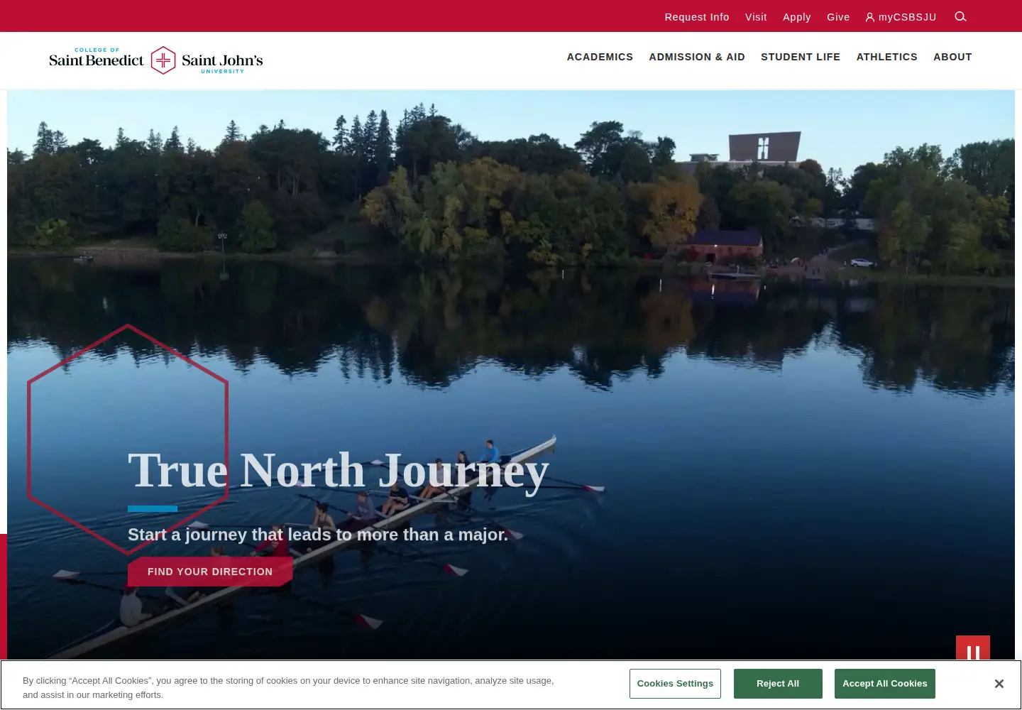 Screenshot of csbsju.edu