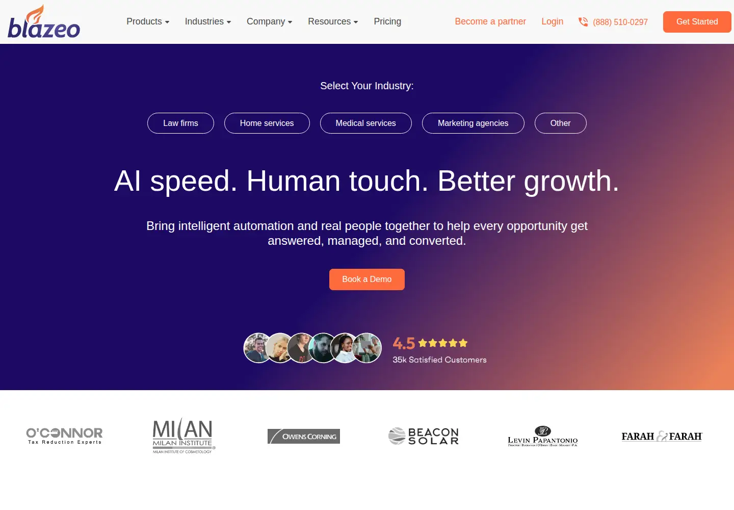 Screenshot of blazeo.com