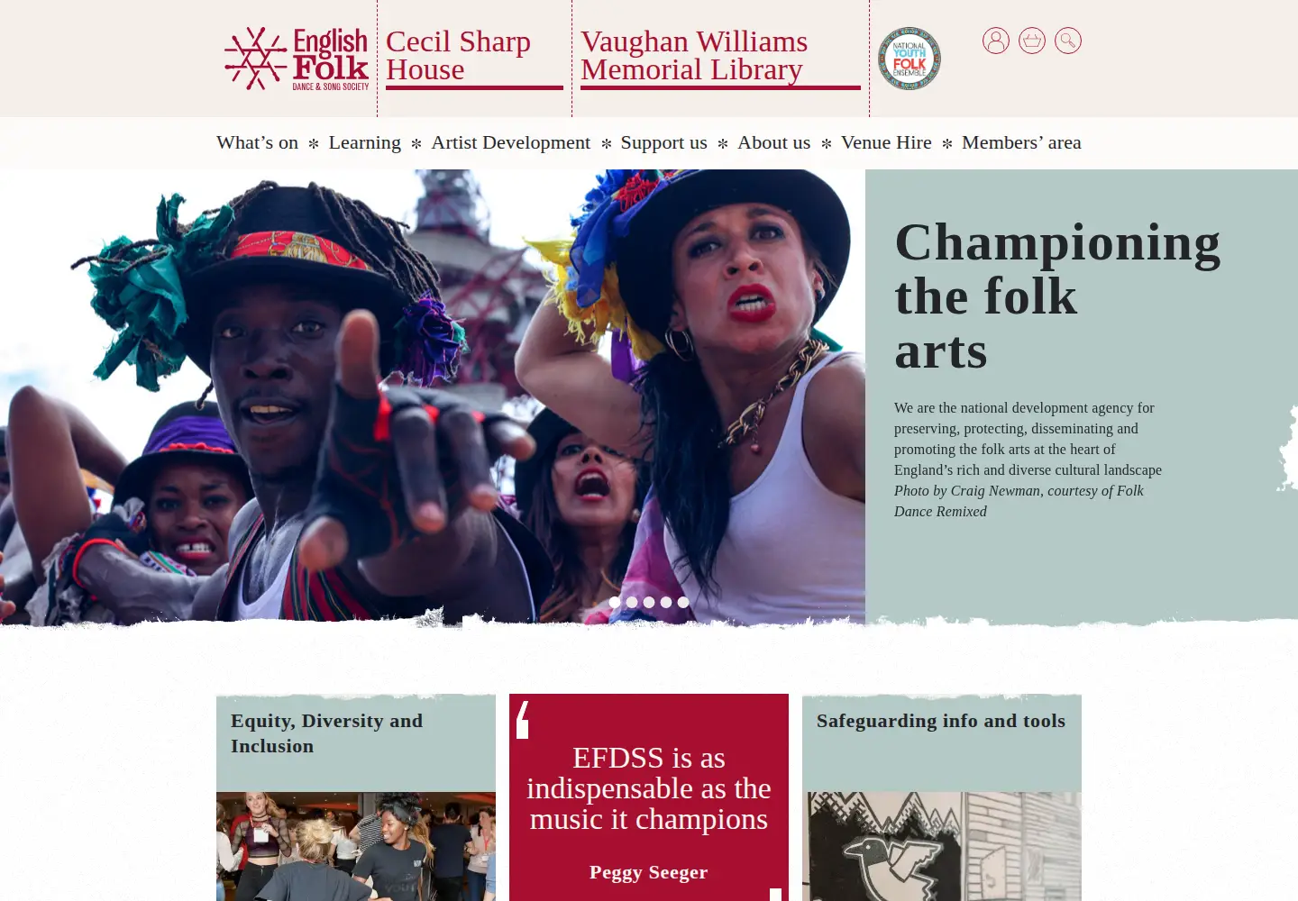 Screenshot of efdss.org
