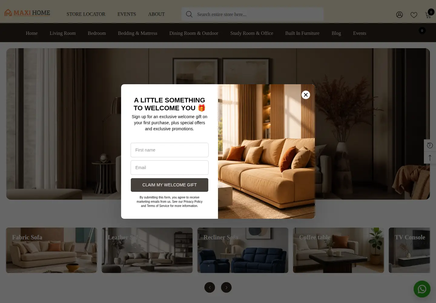 Screenshot of maxihome.com.sg