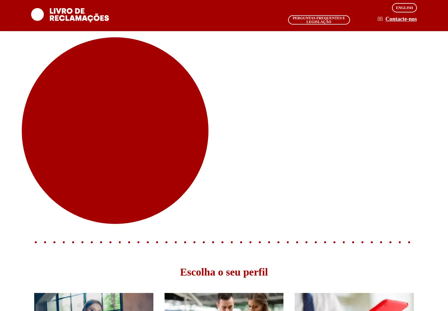 Screenshot of livroreclamacoes.pt