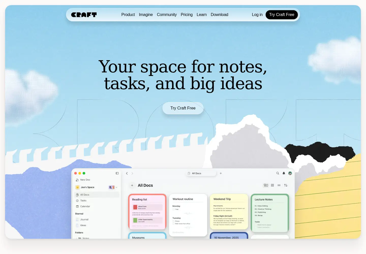 Screenshot of craft.me