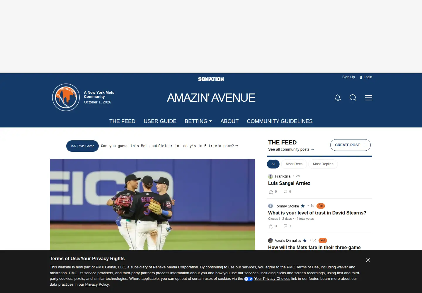 Screenshot of amazinavenue.com