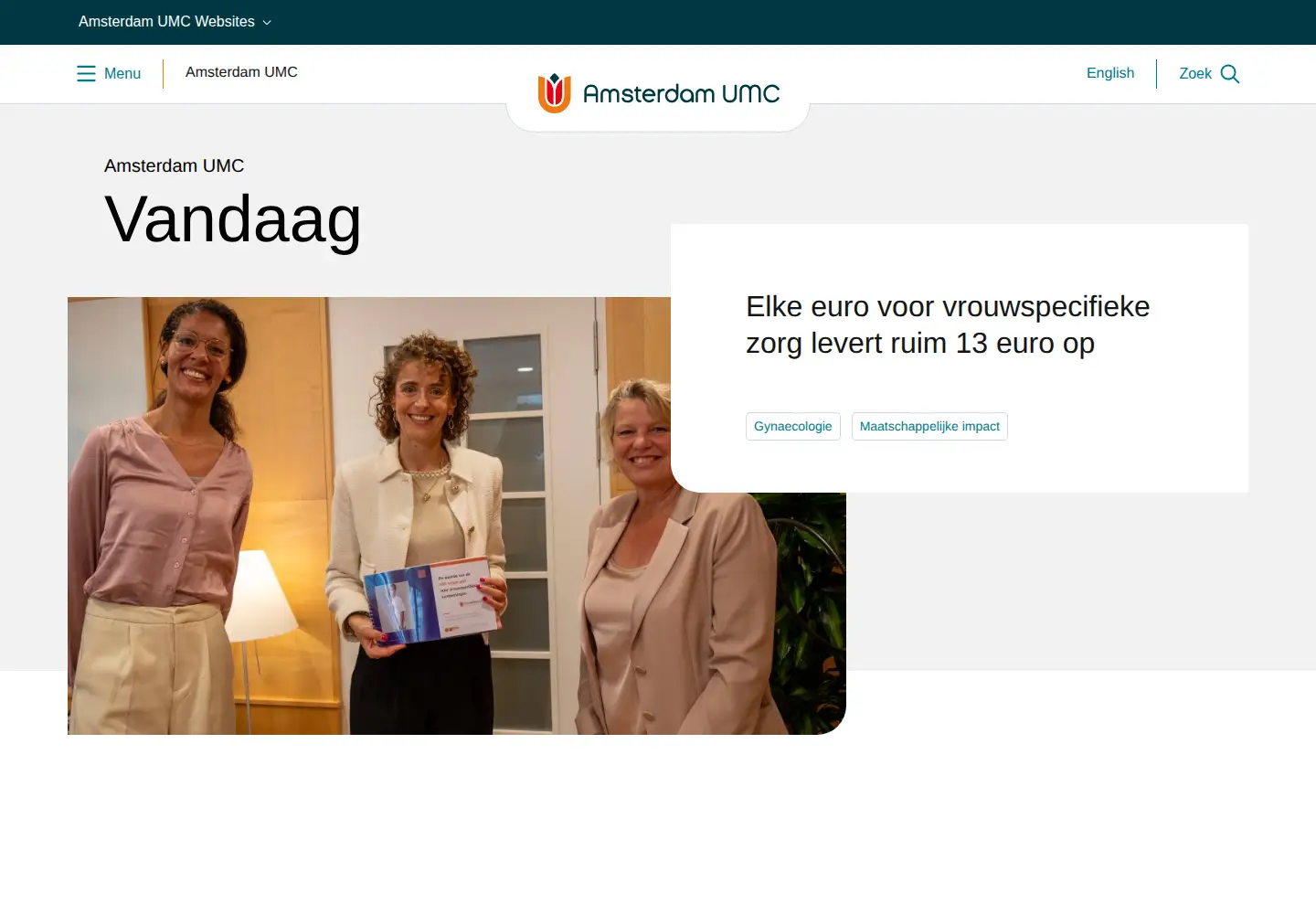 Screenshot of amsterdamumc.org