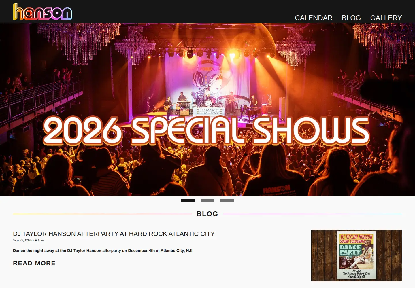 Screenshot of hanson.net