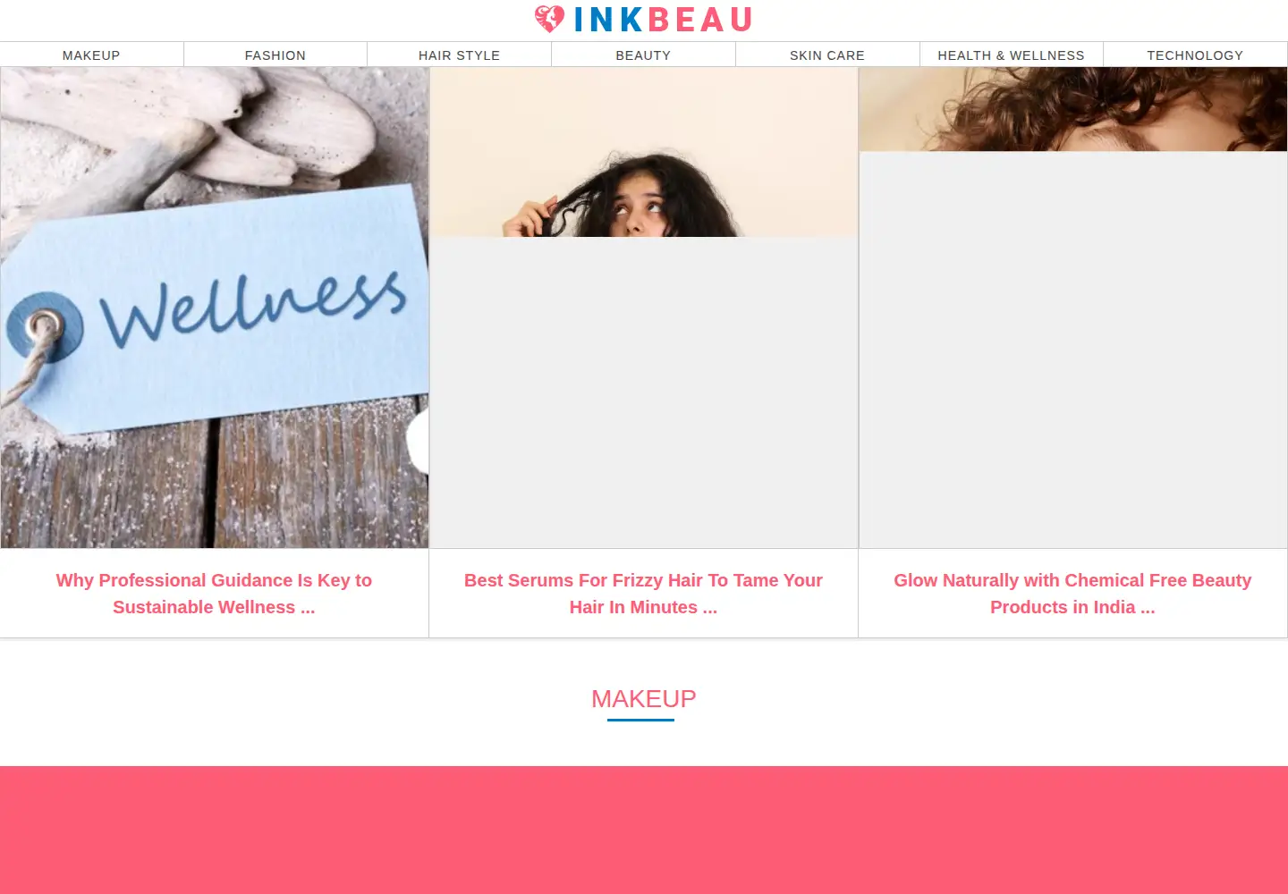 Screenshot of inkbeau.com