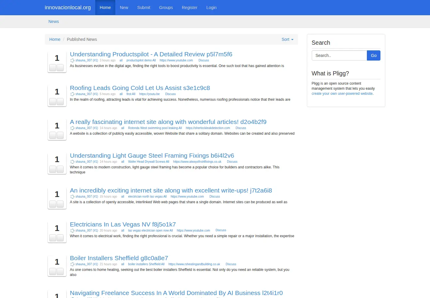 Screenshot of innovacionlocal.org