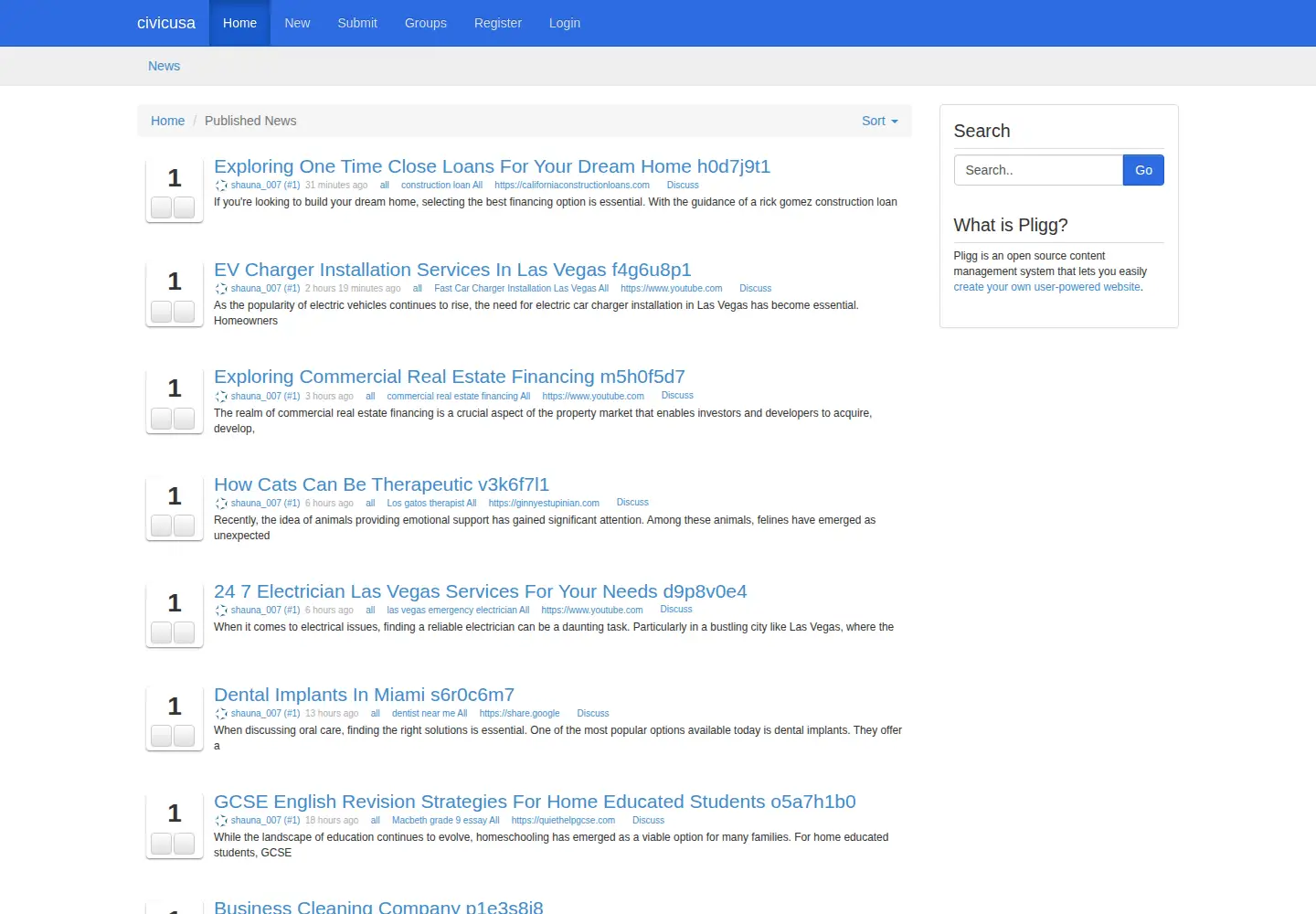Screenshot of civicusa.org