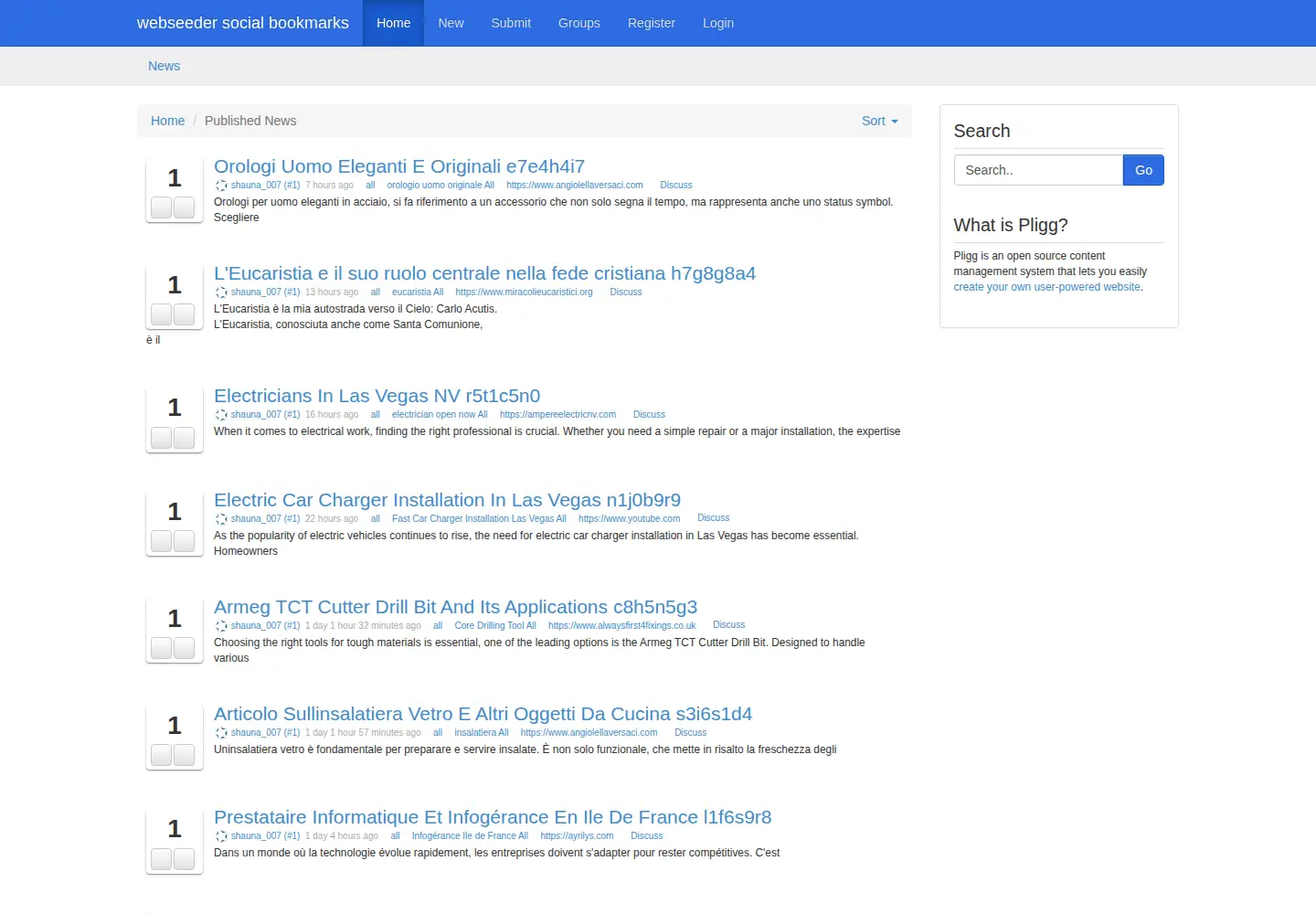 Screenshot of webseeder.net