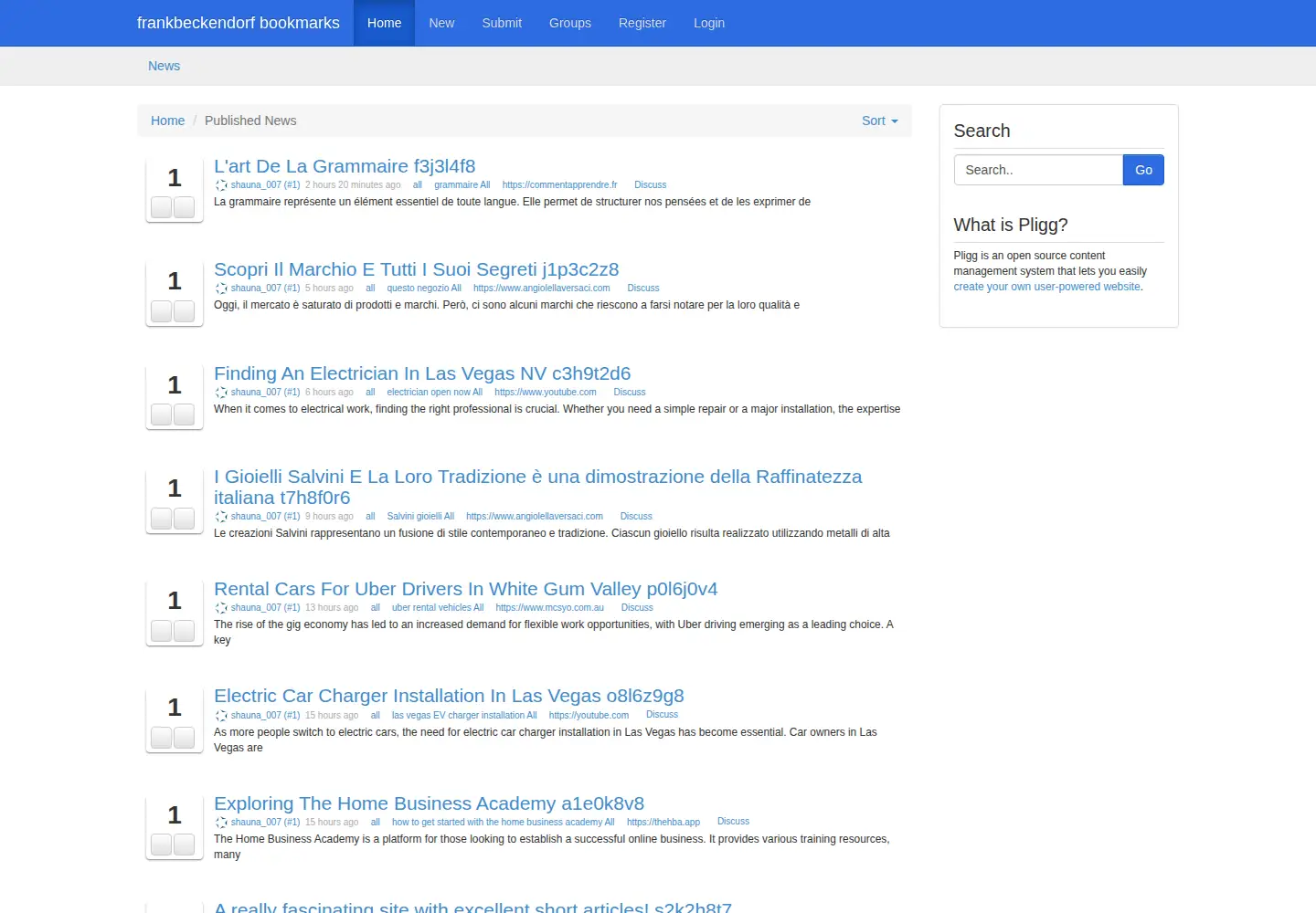 Screenshot of frankbeckendorf.com