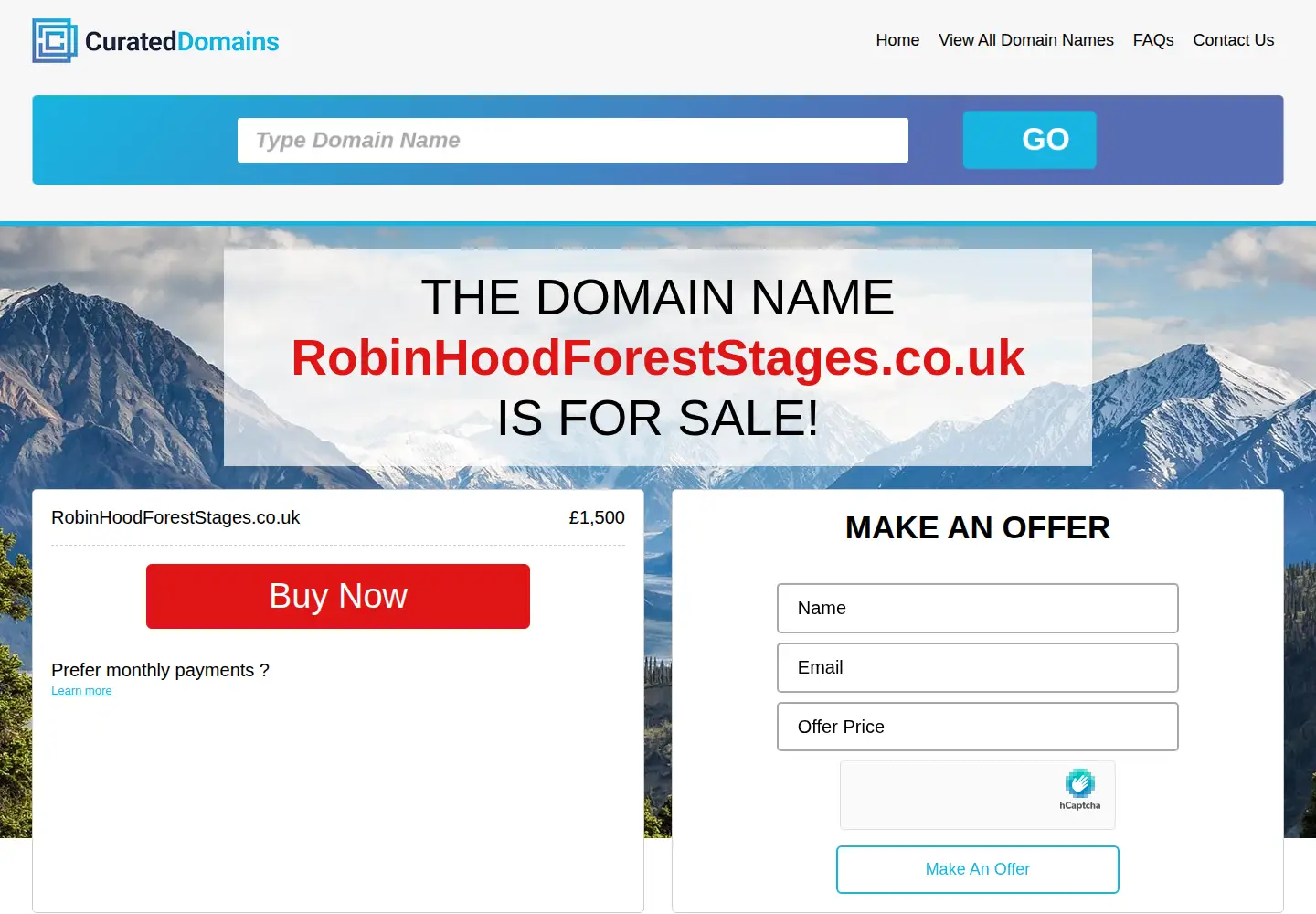 Screenshot of robinhoodforeststages.co.uk