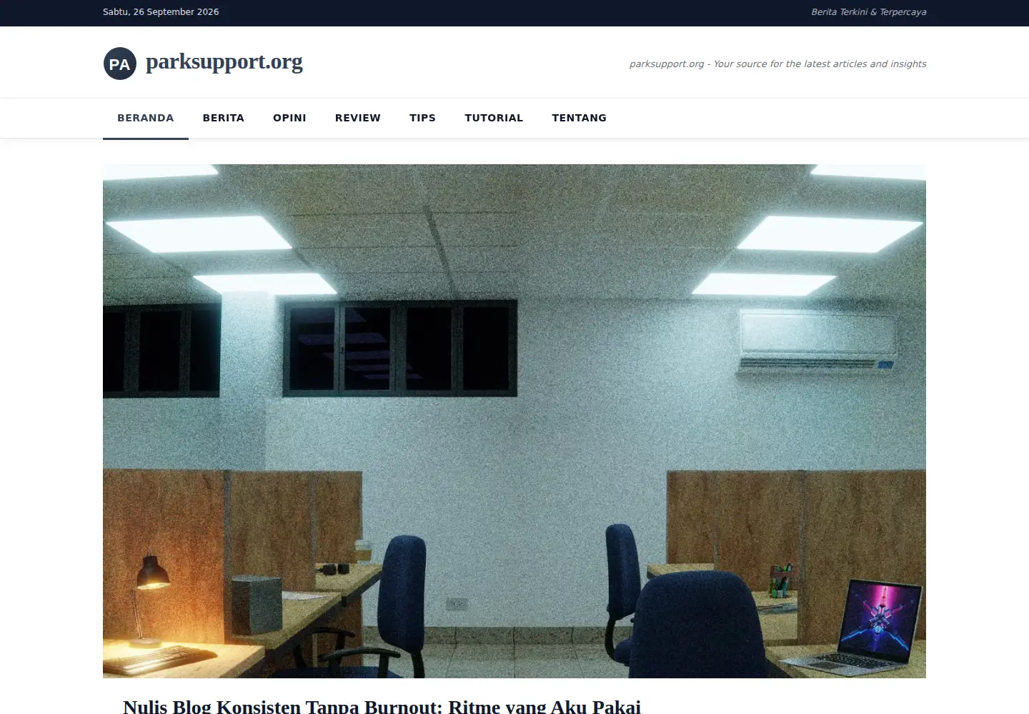 Screenshot of parksupport.org